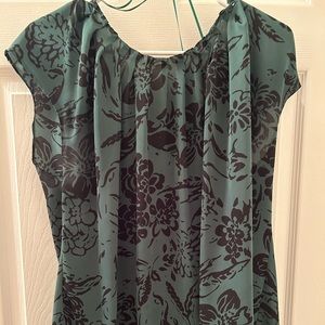 Extra large women’s, Lauren Conrad, green and black blouse